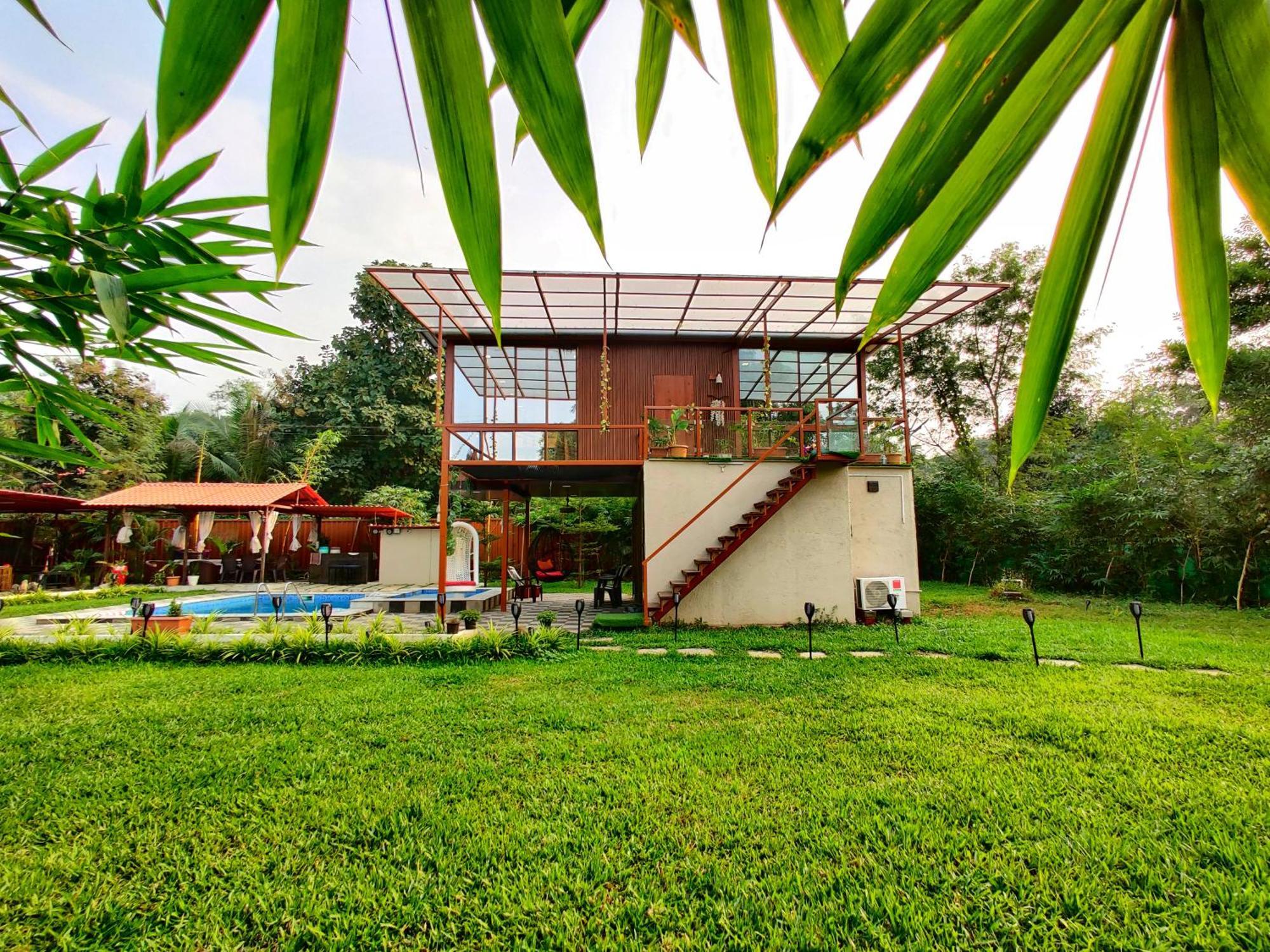 Crystal Springs Villa - A Picture-Perfect Retreat W Pool, Hammock, Gazebo Karjat Ngoại thất bức ảnh
