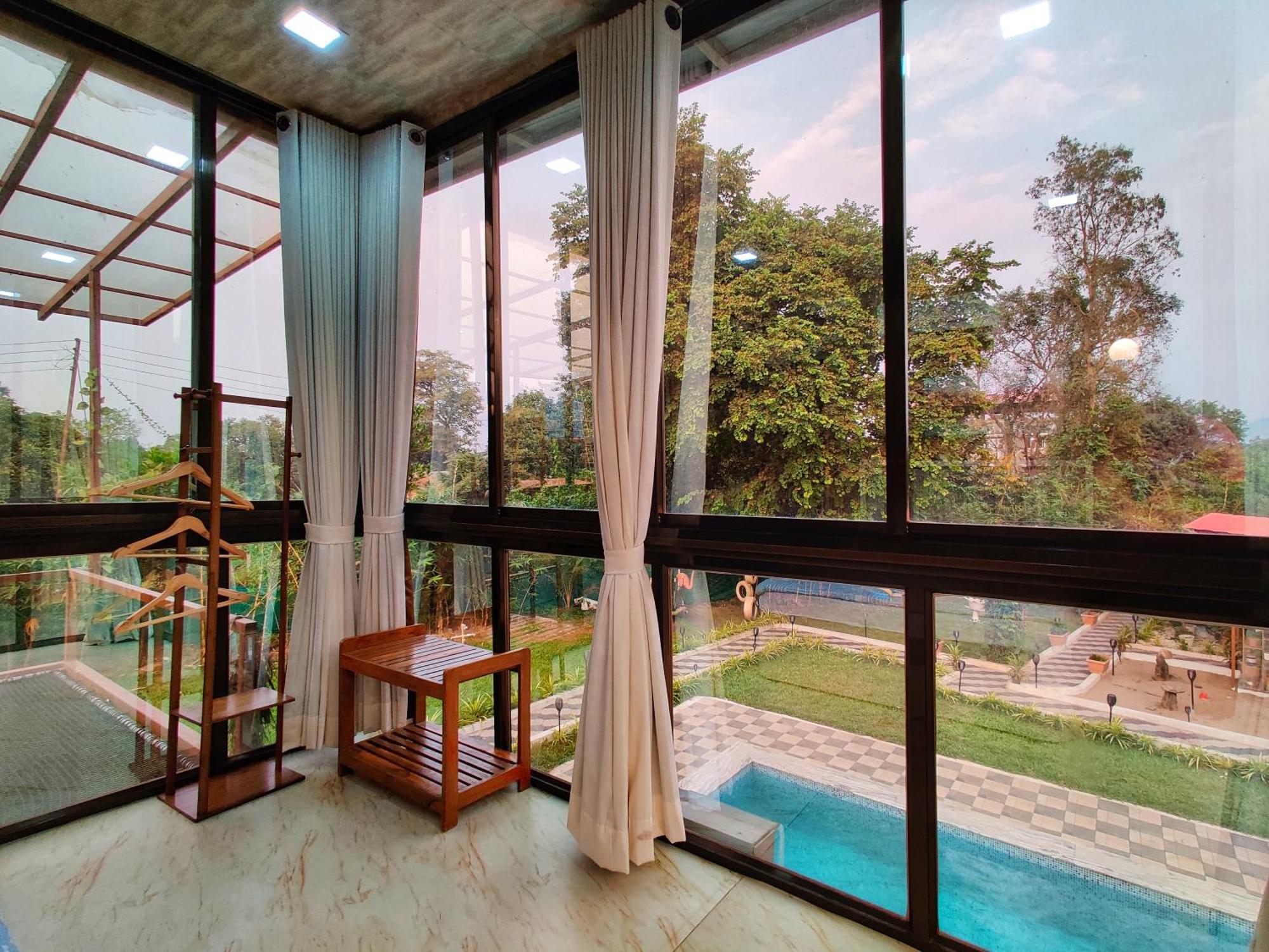 Crystal Springs Villa - A Picture-Perfect Retreat W Pool, Hammock, Gazebo Karjat Ngoại thất bức ảnh